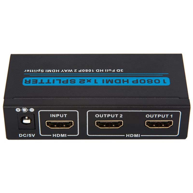 Dwa porty Splitter HDMI 1x2 Obsługa 3D Full HD 1080P