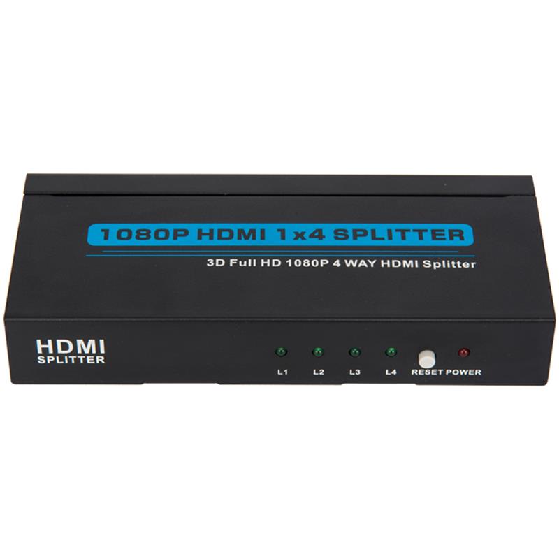 4 porty Splitter HDMI 1x4 Obsługa 3D Full HD 1080P