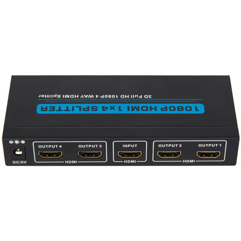 4 porty Splitter HDMI 1x4 Obsługa 3D Full HD 1080P