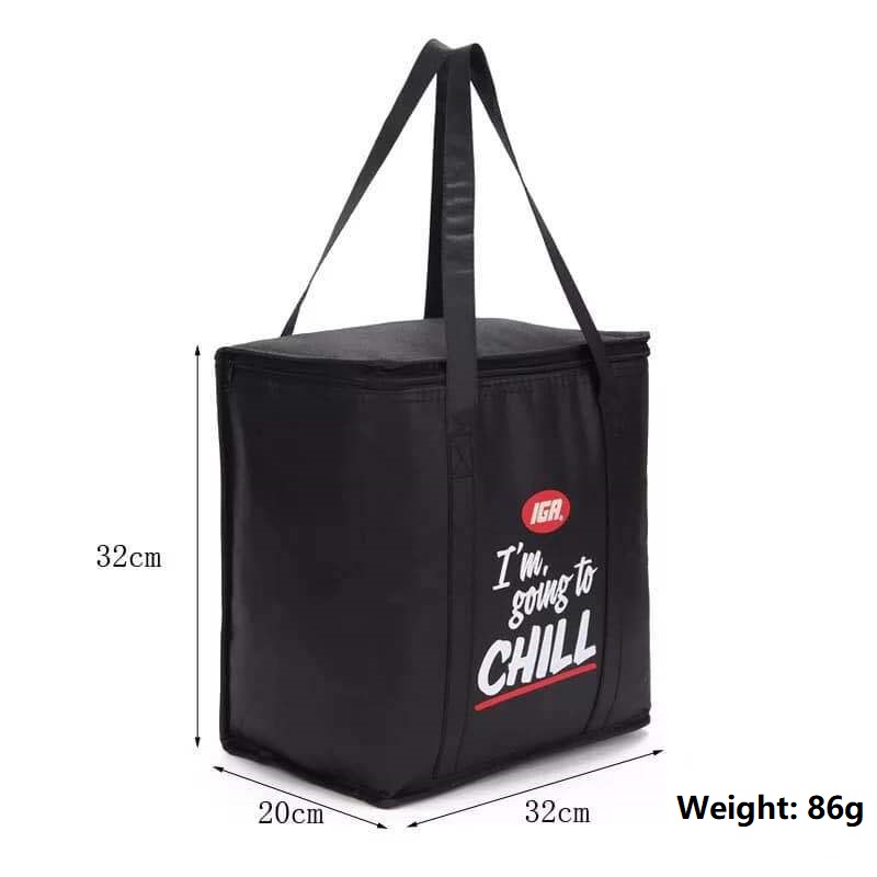 SGC23 Promocyjne torby termoizolacyjne Niestandardowe logo Przenośna nietkana duża izolowana torba z materiału Termiczna torba na lunch z termoizolacją