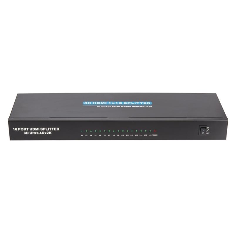 4K 16 portów HDMI Splitter 1x16 Obsługa 3D Ultra HD 4Kx2K / 30Hz