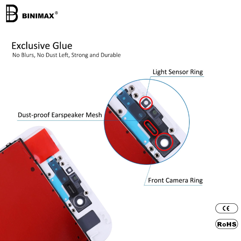 BINIMAX Moduły LCD do telefonów komórkowych o wysokiej konfiguracji dla IP 7