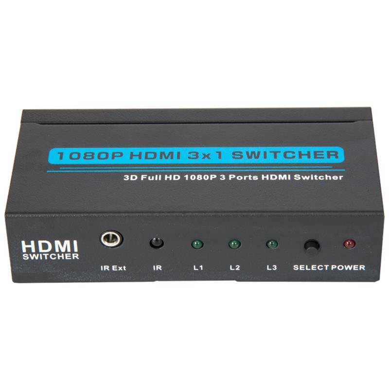 V1.3 HDMI 3x1 Switcher Obsługa 3D Full HD 1080P
