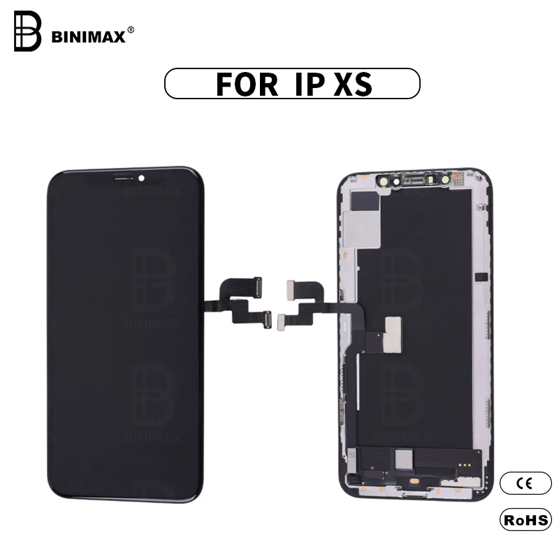 BINIMAX stockowy telefon komórkowy LCD do iP XS