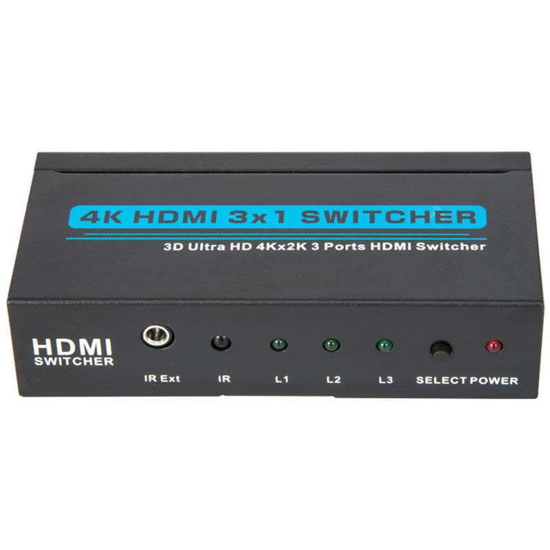 V1.4 4K/30HZ HDMI 3x1 Switcher Wsparcie 3D Ultra HD 4K*2K/30Hz