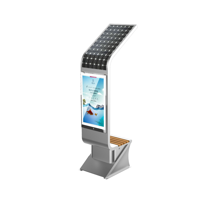 Energia słoneczna Sprzęt reklamowy Duży wyświetlacz Light Box Ładowanie telefonu Inteligentne meble ogrodowe