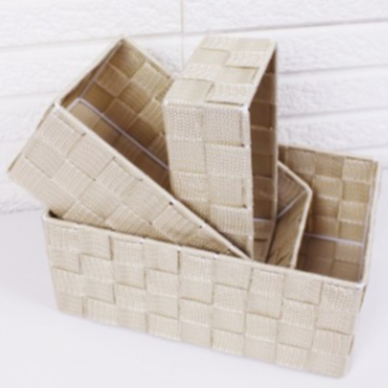 Ręcznie tkany kosz z tkaniny polipropylenowej