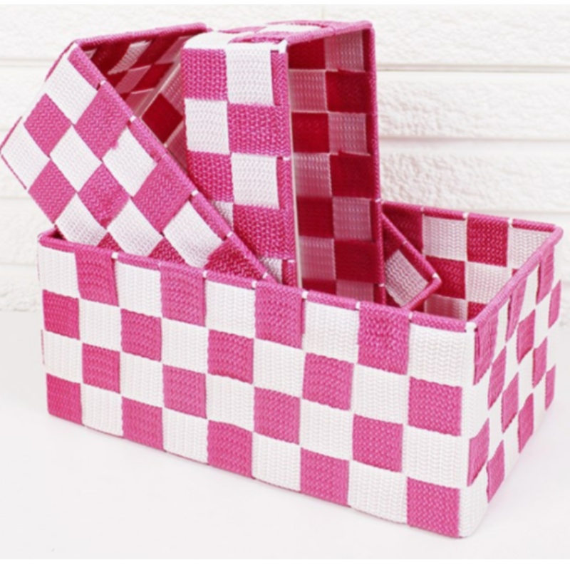 Ręcznie tkany kosz z tkaniny polipropylenowej