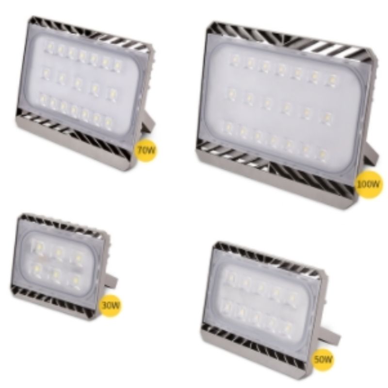 Wysokiej jakości zimna biel IP65 Zewnętrzny wodoodporny aluminium 30W 50W 70W 100W LED Flood Light