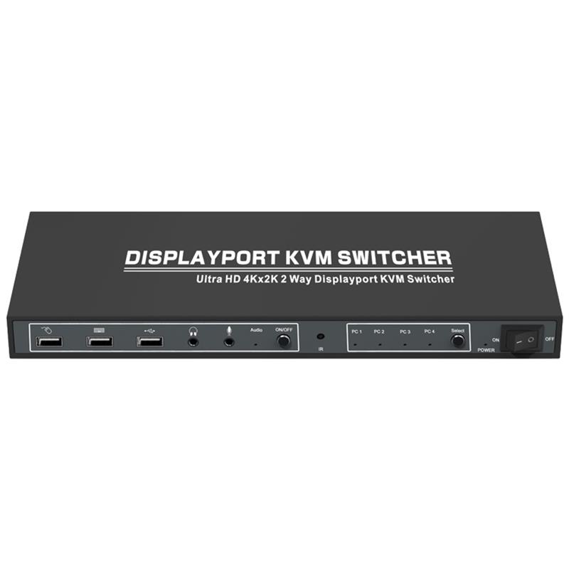 1.2 Displayport KVM 4x1 Switcher Wsparcie 3D Ultra HD 4Kx2K @ 60Hz