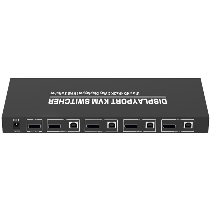 1.2 Displayport KVM 4x1 Switcher Wsparcie 3D Ultra HD 4Kx2K @ 60Hz