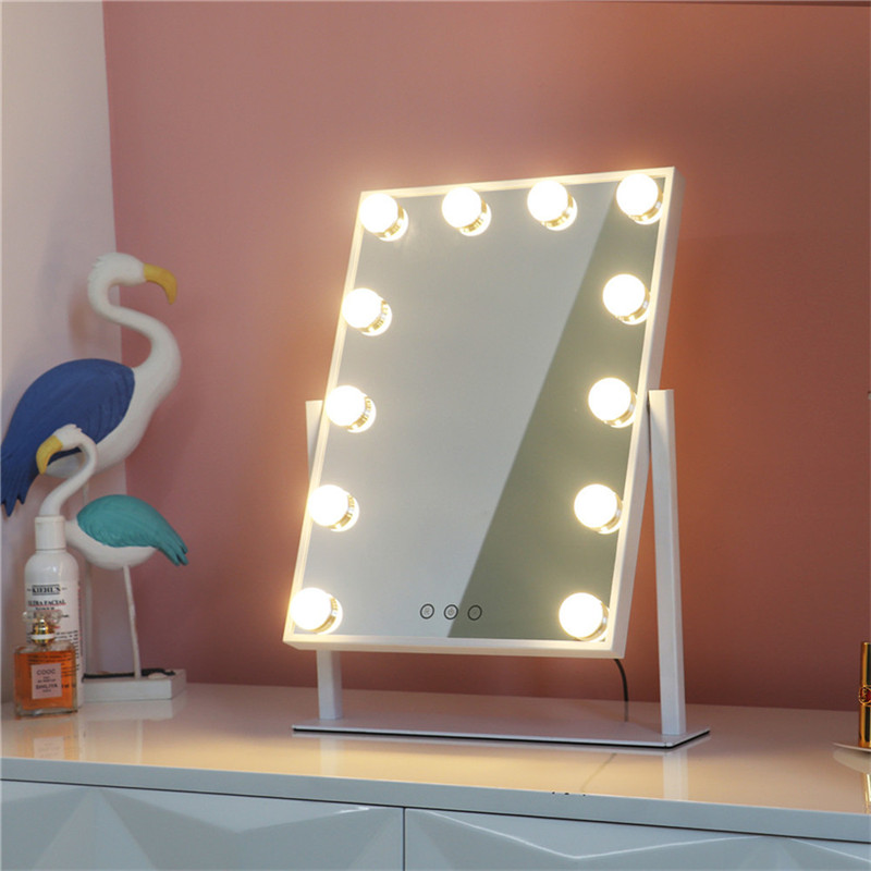 Tabela 360 stopni Rotation lightd Bulbs room led próżność girl hollywood make mirror