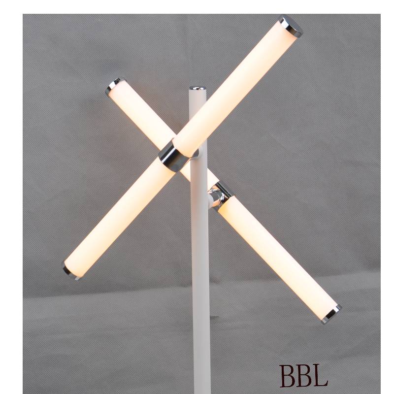 Lampa stołowa LED z 2-częściową obrotową rurką akrylową, bez cienia