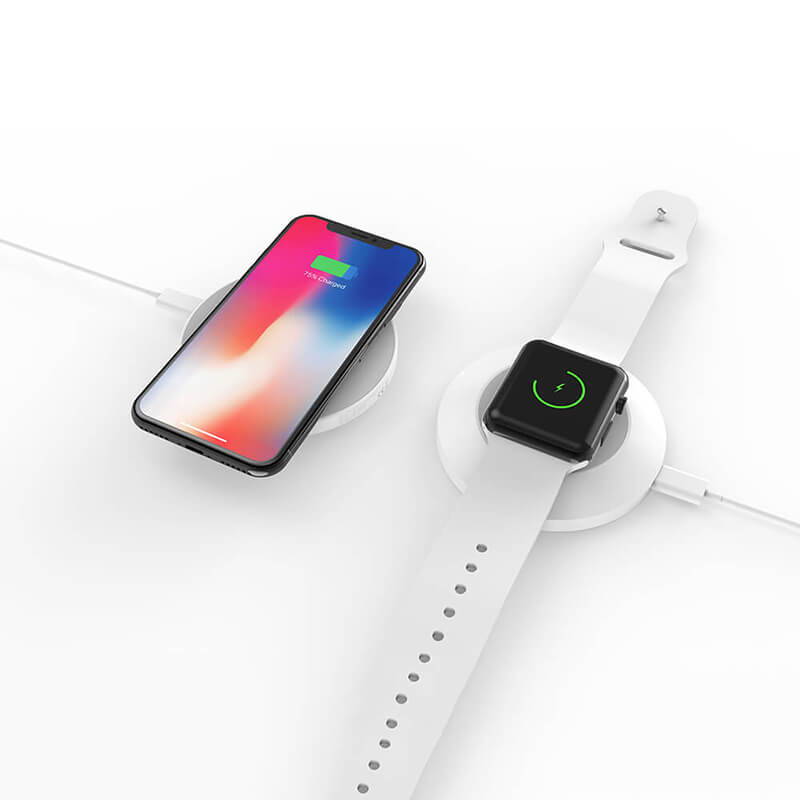 Obie Strony Bezprzewodowe ładowanie iPhone i iWatch