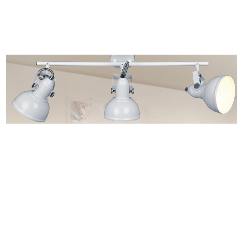 Oświetlenie punktowe-3 z metalowym kloszem i uchwytem U.