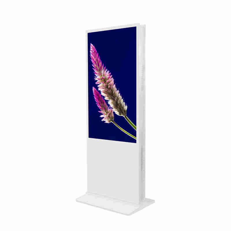 32 calowa podłoga Ups tanding Double Sided Digital Signage kiosk Advertising Player Billboard for shopping market, chain store and bank lobby