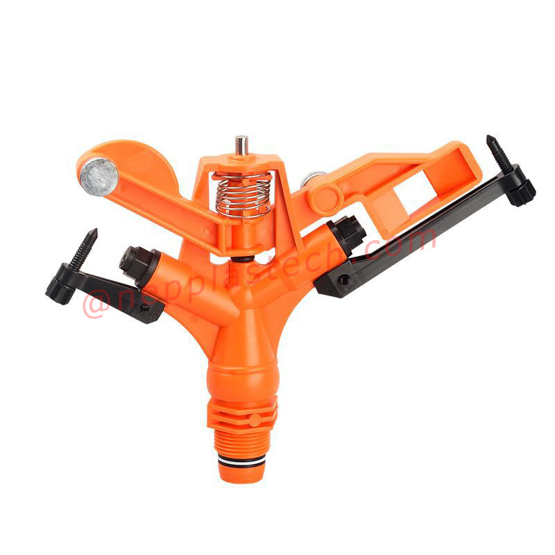 3\/4 cala uprawy rolnicze narzędzia do automatycznego nawadniania 1 cal trawnika Nawadnianie natryskowe Plastikowe zraszacze wirujące o 360 stopniach