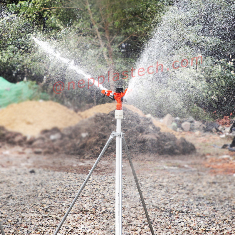 3\/4 cala uprawy rolnicze narzędzia do automatycznego nawadniania 1 cal trawnika Nawadnianie natryskowe Plastikowe zraszacze wirujące o 360 stopniach