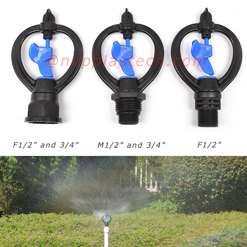 rolnictwo sprzęt do nawadniania natryskowego zraszacze obrotowe 1\/2 cala szkółka krzewów podlewanie zraszacze turbinowe na średnim odcinku