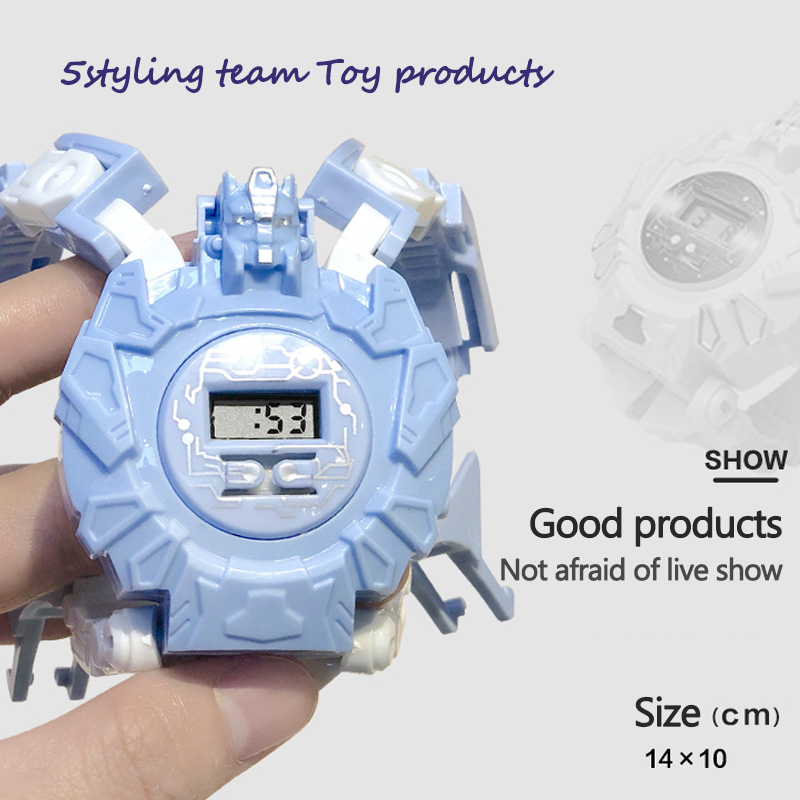Transgraniczne deformacje zegarek zabawka maszyna ludzka zegarek elektroniczny dzieci zabawki edukacyjne kreatywne podarunek papier papierniczy