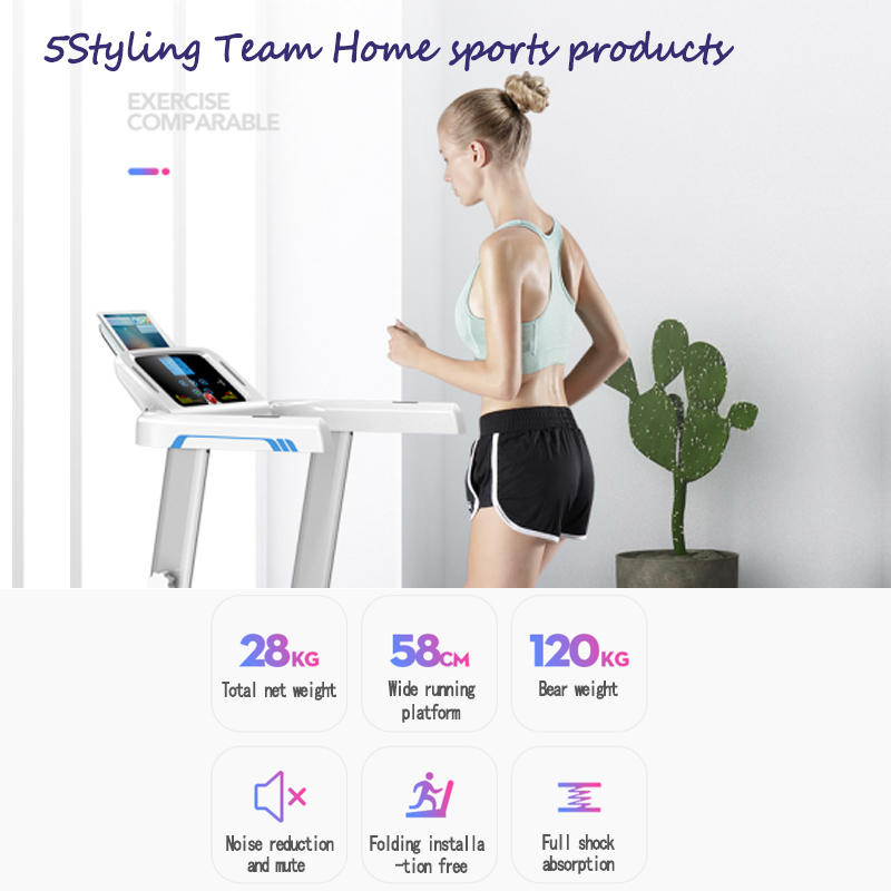 Transgraniczna nowa bieżnia na rynku wewnętrznym i zagranicznym inteligentna maszyna do chodzenia składany wielofunkcyjny sprzęt fitness
