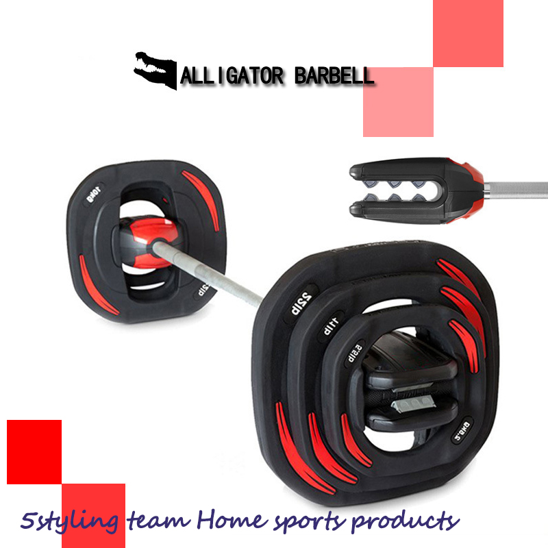 Crocodile mouth barelll do użytku domowego nurkowanie kucanie wioślarstwo mężczyźni i kobiety ogólne podnoszenie ciężaru TPU barellowy kawałek