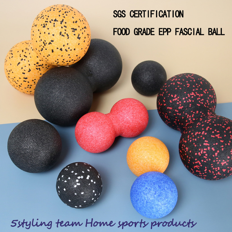 Peanut ball, fascia ball, PPE ball masażu, relaks mięśni, trzymanie ręki, piłka fitness do jogi, relaks, rehabilitacja szyjki macicy