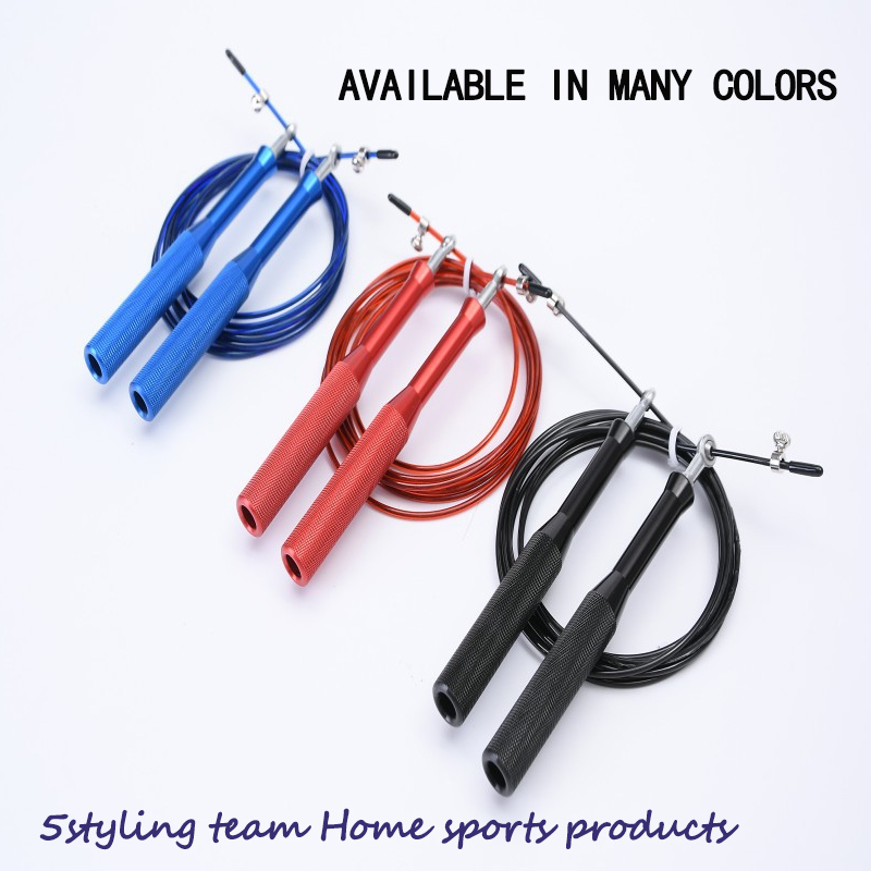 Factory Direct Line przeskakiwanie sportowe liny łożyskowe przeskakiwanie uchwyt aluminiowego stopu stalowego skakanie lin stalowych