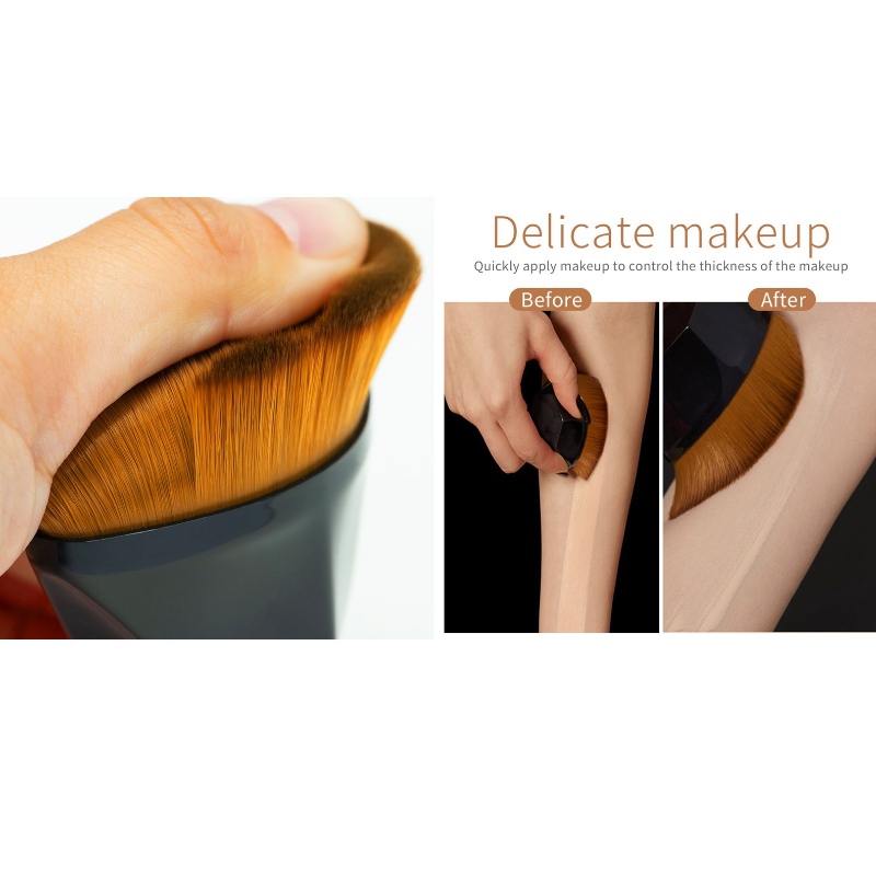 Gorący sprzedawanie Przenośny pędzel do makijażu kosmetycznego Rhombus 55 Foundation Brush Magiczny pędzel do makijażu naturalny fałszywy Płaski pędzel do specjalnych narzędzi do makijażu