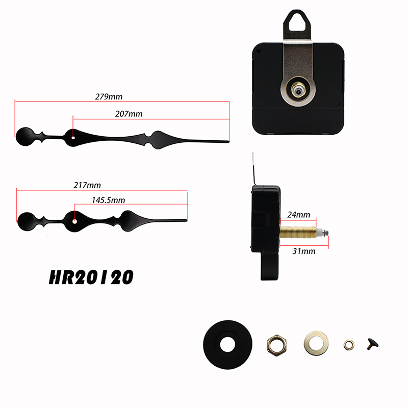31mm duży moment obrotowy I zegara ściennego i HR20120 ręce zegarowe