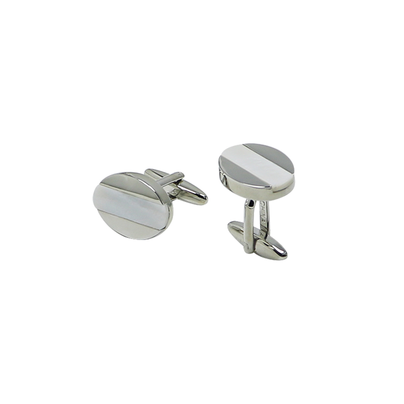 Mother of Pearl Oval Custom Mens Cuff Links
