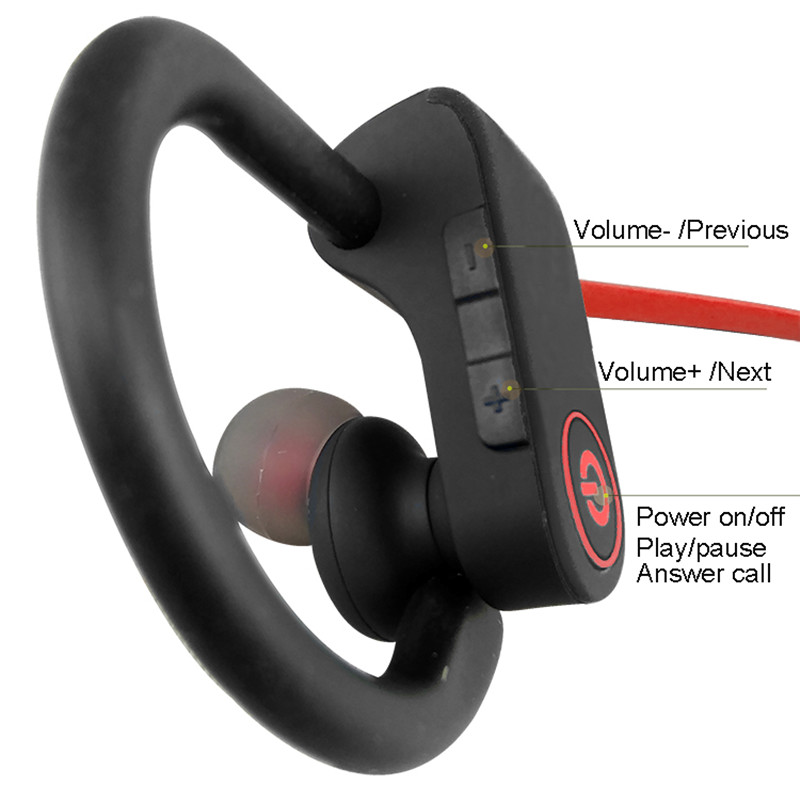 Wysokiej klasy komfortowy bezprzewodowy zestaw słuchawkowy Bluetooth z zaczepem na ucho