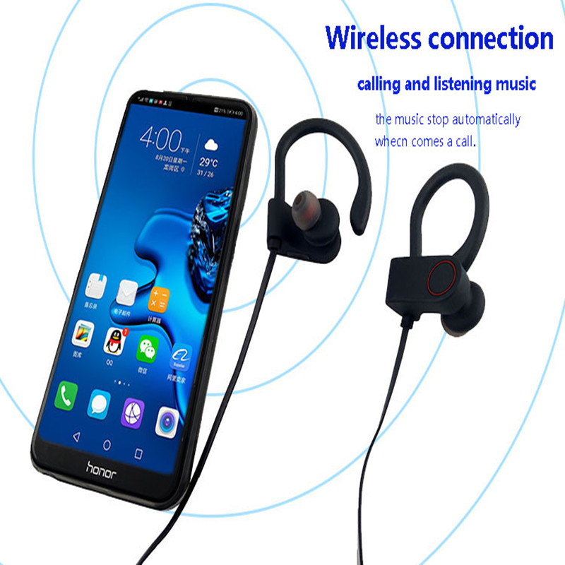 Wysokiej klasy komfortowy bezprzewodowy zestaw słuchawkowy Bluetooth z zaczepem na ucho