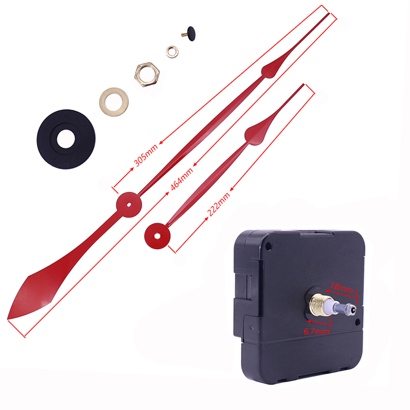 Hurtownia 15mm duży moment obrotowy I ścienny zegar ścienny z tarczami zegarowymi