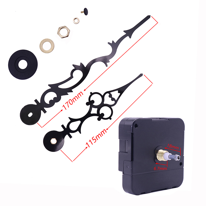 Hurtownia 15mm duży moment obrotowy I ścienny zegar ścienny z tarczami zegarowymi