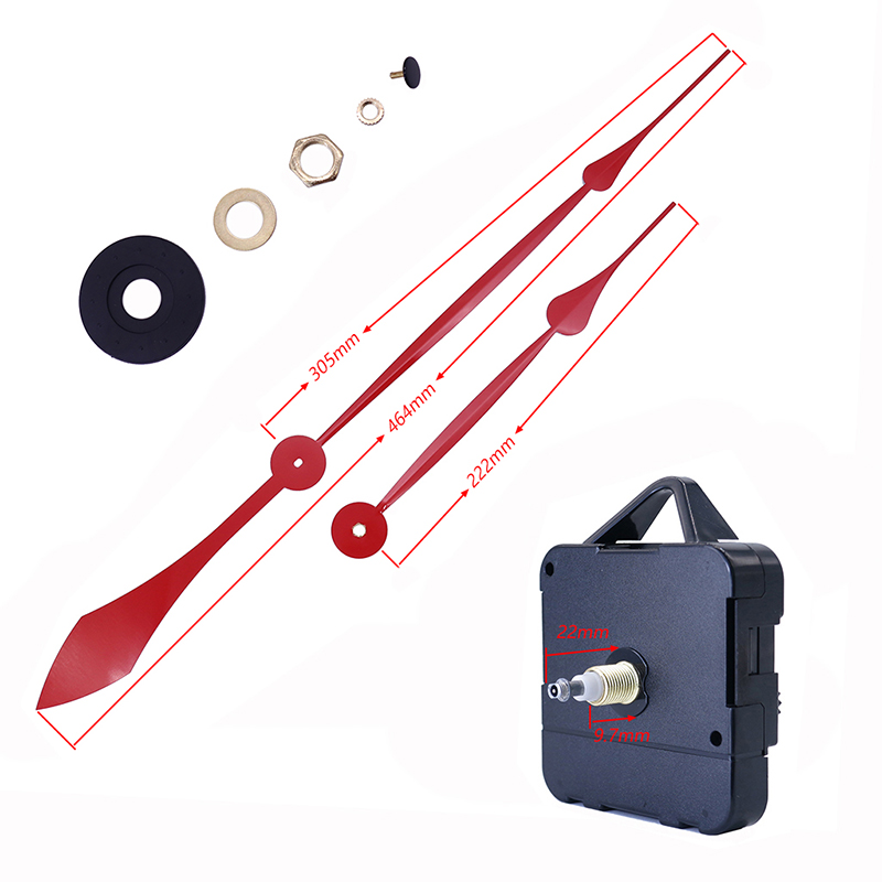 HR1688 15mm kwarcowa maszyna zegarowa i aluminiowe wskazówki zegarowe