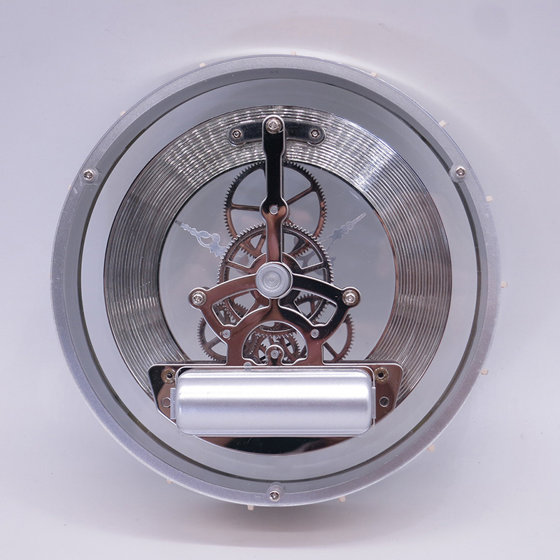 średnica 149 MM srebrny szkielet zegar wkładka część zegarowa