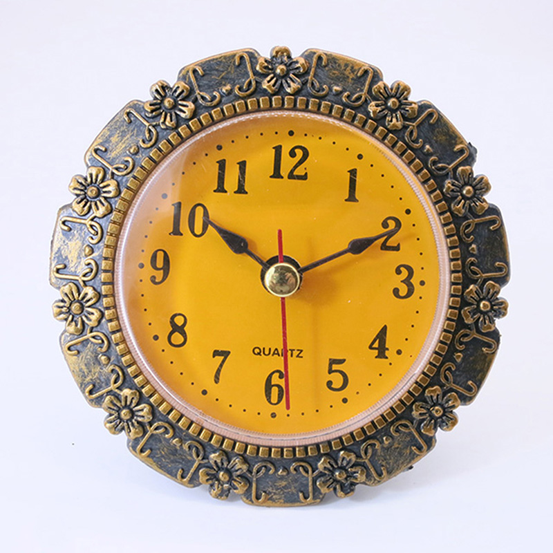 Średnica 80 mm śliwkowa antyczna wstawka z zegarem ściennym