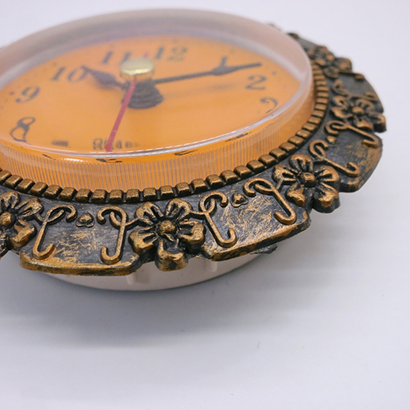 Średnica 80 mm śliwkowa antyczna wstawka z zegarem ściennym