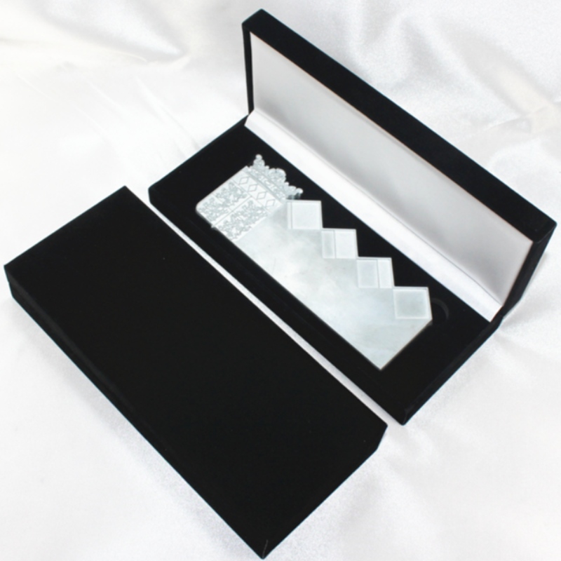 Element V-13 prostokątne pudło flanelette dla 180*60 mm wiele monet, odznak, medali itp.produkty.mmTak.202*85*36, waga około 16g