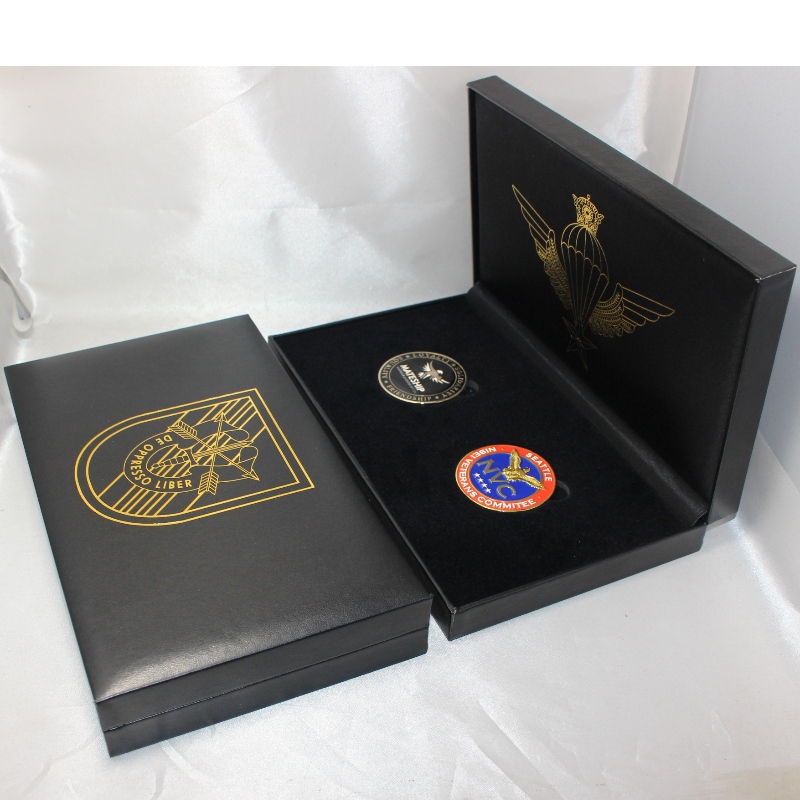 Element V-21 prostokątne PU skórzane pudełko dla 90*120 mm medalu, znaczka monet, itp. mm.234*140*40, wagi około 325g