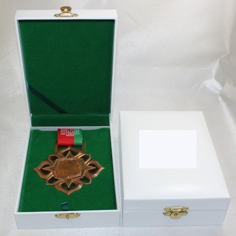 Element V-15L prostokątne PU skórzane pudełko dla 90*120 mm medalu, znaczka monet, itp. mm.110*157*40, wagi około 185g