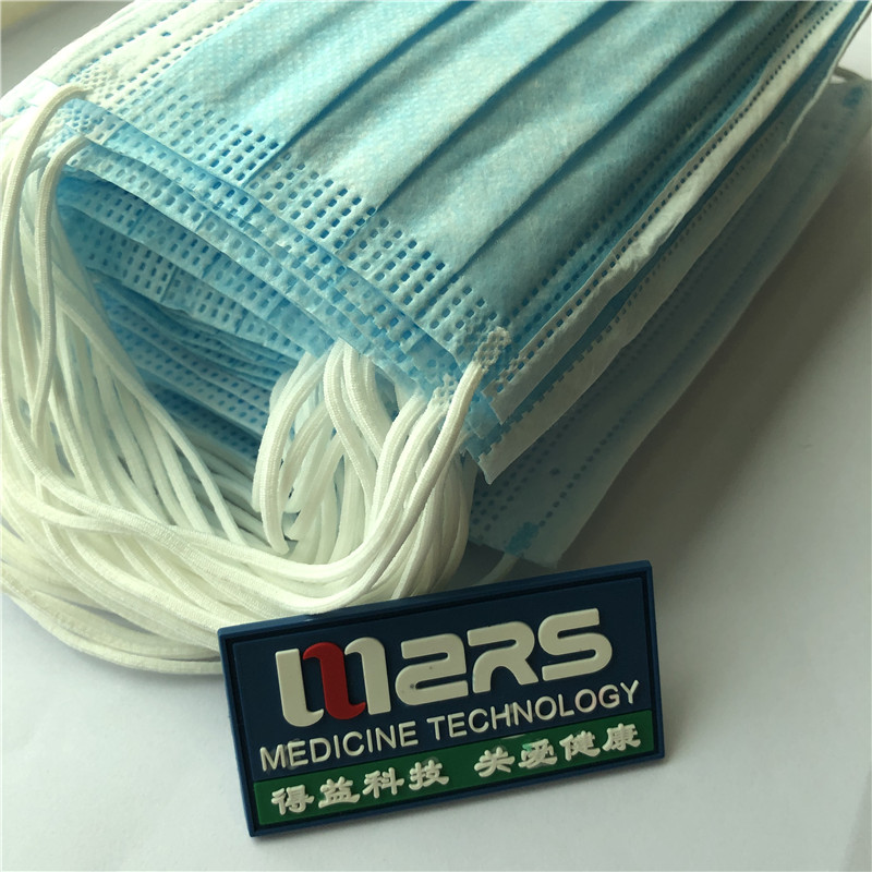 Hurtowa fabryczna 3ply włókninowa jednorazowa medyczna maska ​​na twarz z pętlą na uszy