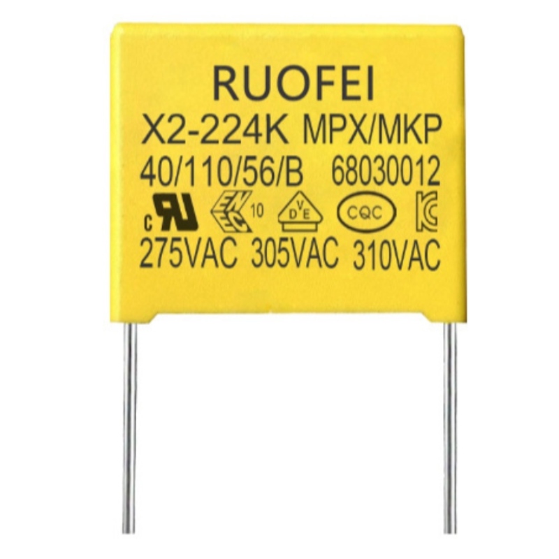 Kondensatory foliowe RUOFEI class X2 275V kondensator skrzynkowy kondensator AC mkp x2, z różnymi certyfikatami