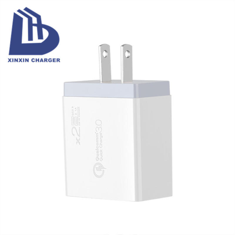 Uniwersalna ładowarka uniwersalna z uniwersalnym ładowarkiem uniwersalnym UE/US/UK PD 18W + 5V 2.4A 2 port USB C