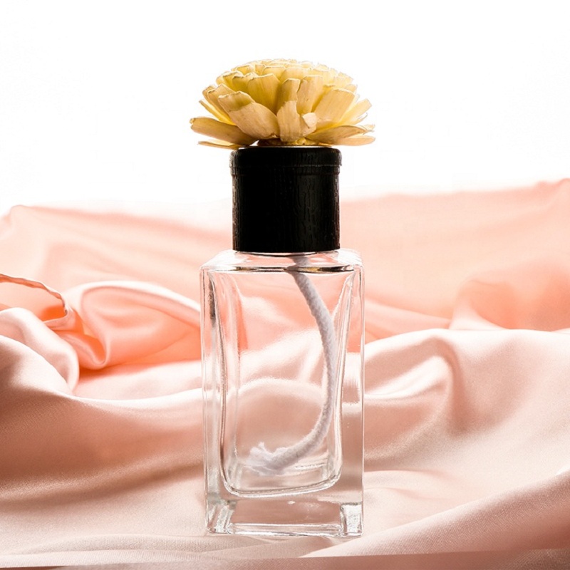 Wysokiej jakości rattanowe patyczki szklana butelka z dyfuzorem trzcinowym do higieny osobistej