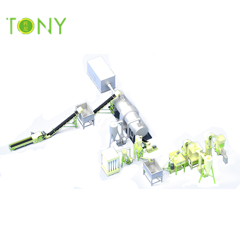 TONY wysokiej jakości i profesjonalna technologia instalacji na pellet z biomasy 7-8 ton / godz