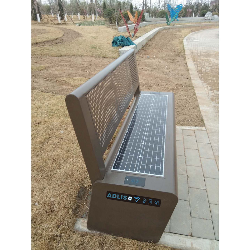 Stainless Steel Perfect Design Phone Charging Solar Smart Bench
