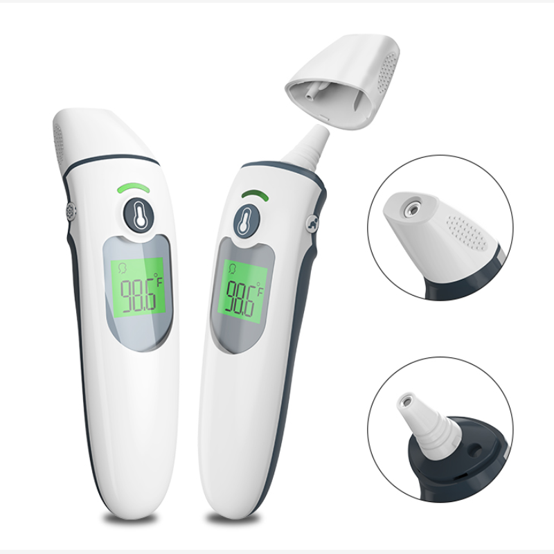 Medical Home Wysoka dokładność Cyfrowy termometr do czoła i ucha z szybkim odczytem na podczerwień dla niemowląt i dorosłych Zatwierdzony przez FDA / CE / Rohs