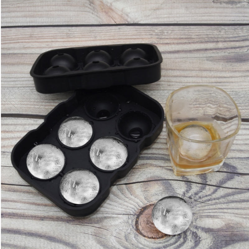 Specjalny model lodu na 10-kolorową whisky punktową, 6-dołkową formę do hokeja na lodzie, okrągłą wodoodporną kostkarkę do lodu